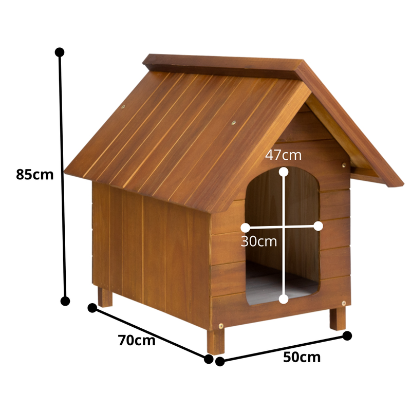 Casa Casinha Cachorro Caes Pet Grande N4 Madeira Cerejeira - Agrobees